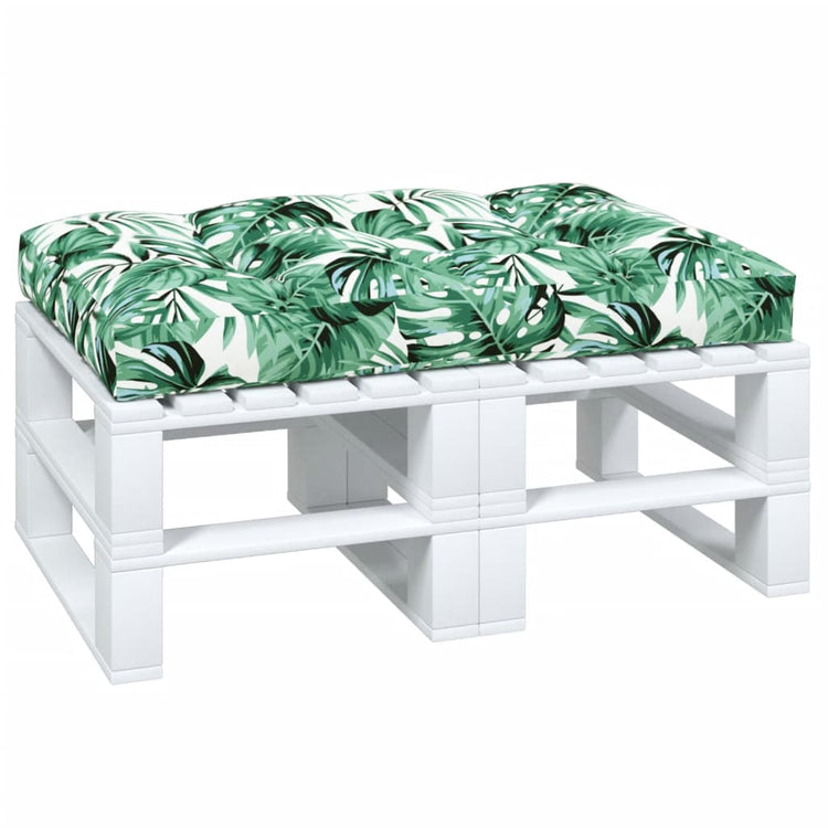 VidaXL coussin de palette 120x80x12 cm tissu vert