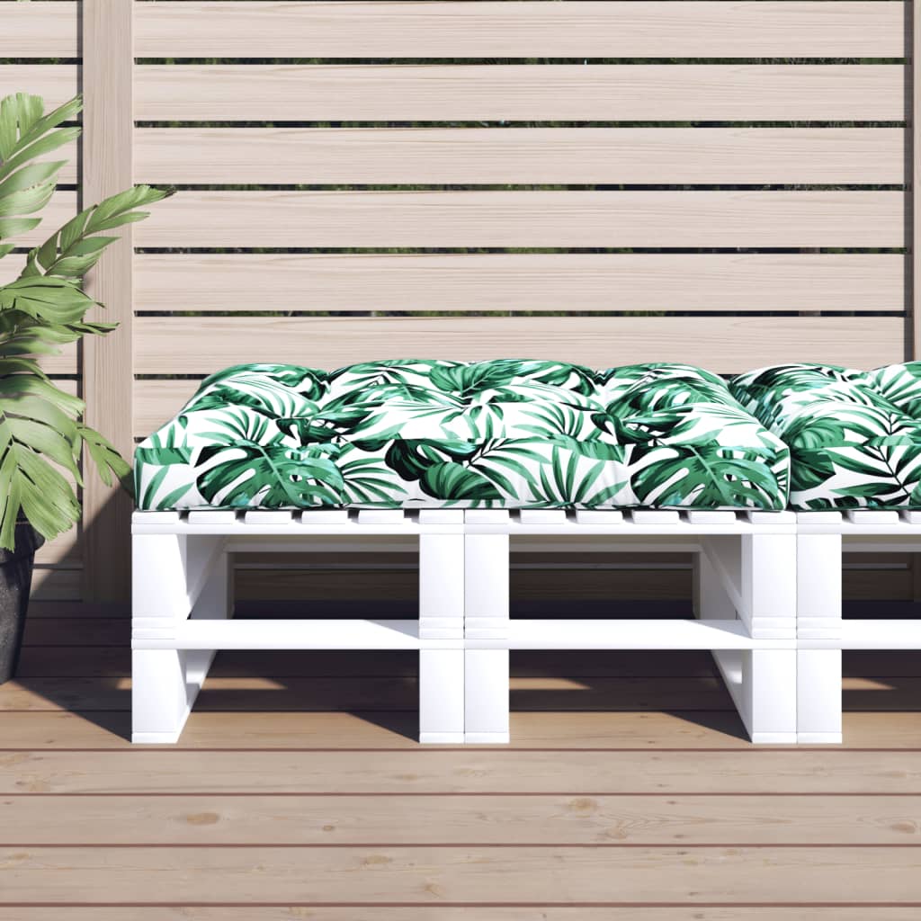 VidaXL coussin de palette 120x80x12 cm tissu vert