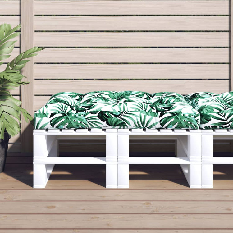 VidaXL coussin de palette 120x80x12 cm tissu vert