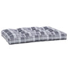 VidaXL coussin de palette 120x80x12 cm tissu motif losange gris