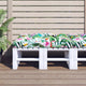 VidaXL coussin de palette 120x80x12 cm tissu multicolore