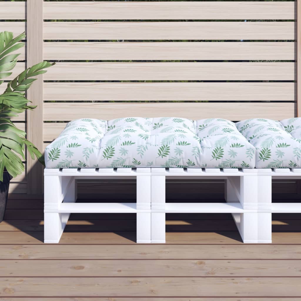 Modèle de feuille de coussin de palette Vidaxl 120x80x12 cm tissu