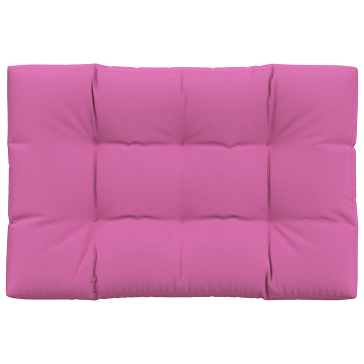 Coussin de palette vidaxl 120x80x12 cm rose tissu