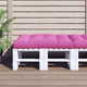 Coussin de palette vidaxl 120x80x12 cm rose tissu