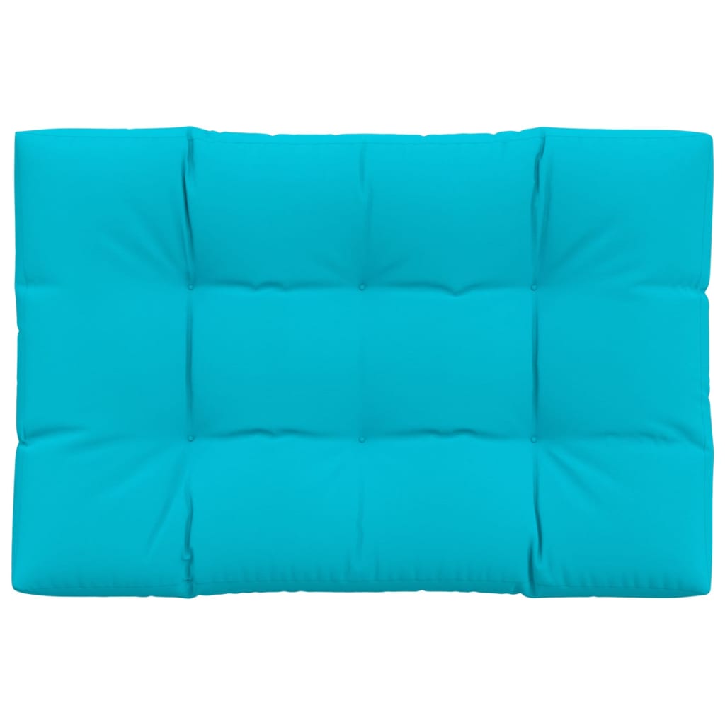 Coussin de palette Vidaxl 120x80x12 cm Turquoise en tissu