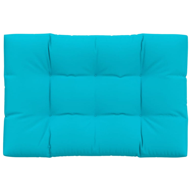 Coussin de palette Vidaxl 120x80x12 cm Turquoise en tissu