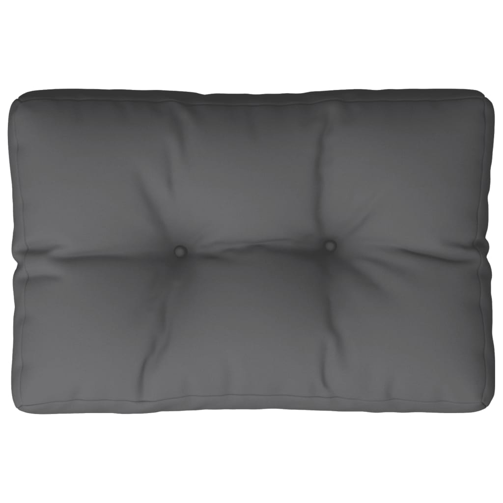 Coussin de palette Vidaxl 50x40x12 cm Tissu anthracite -colored