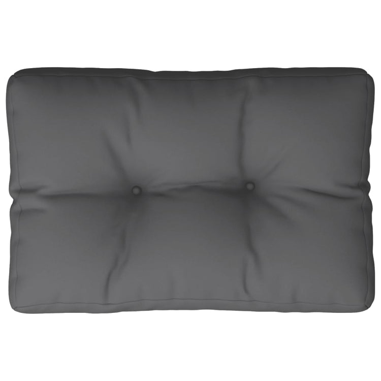 Coussin de palette Vidaxl 50x40x12 cm Tissu anthracite -colored