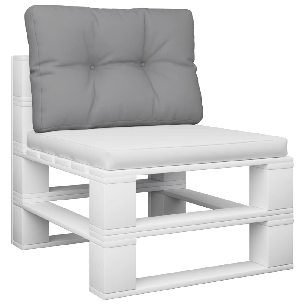 Coussin de palette Vidaxl 50x40x12 cm Gray