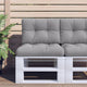Coussin de palette Vidaxl 50x40x12 cm Gray