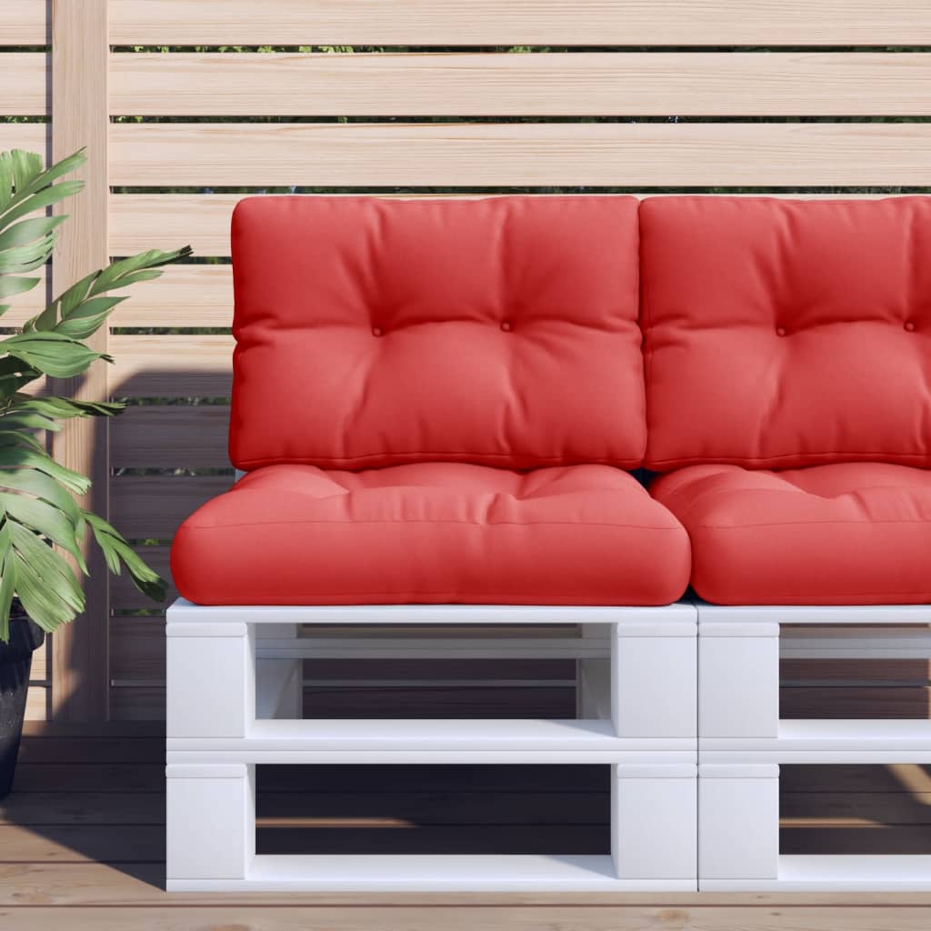 Coussin de palette vidaxl 50x40x12 cm Red