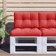 Coussin de palette vidaxl 50x40x12 cm Red