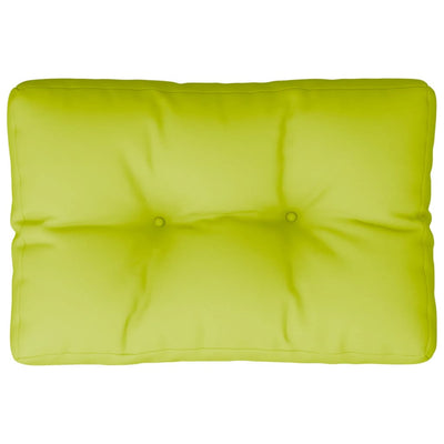 Coussin de palette vidaxl 50x40x12 cm en tissu vert transparent