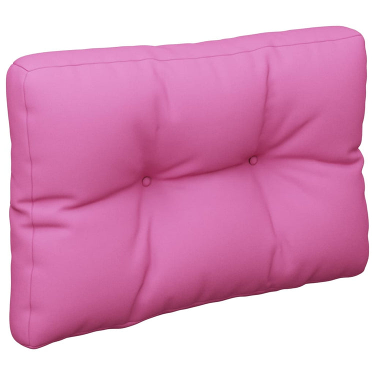 Coussin de palette vidaxl 50x40x12 cm tissu rose