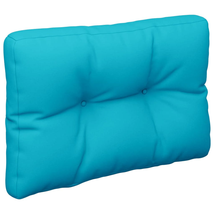Coussin de palette vidaxl 50x40x12 cm Turquoise en tissu