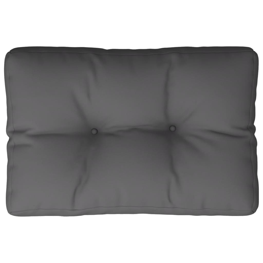 Coussin de palette vidaxl 60x40x12 cm Tissu anthracite -colored