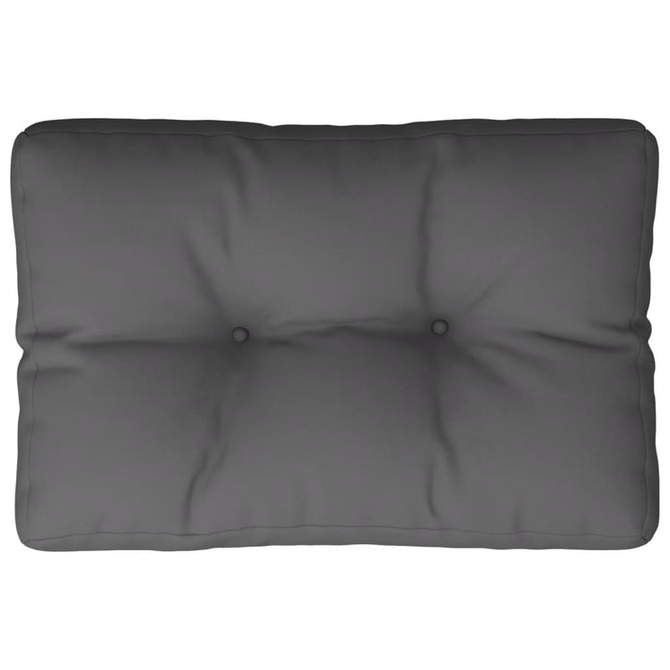 Coussin de palette vidaxl 60x40x12 cm Tissu anthracite -colored