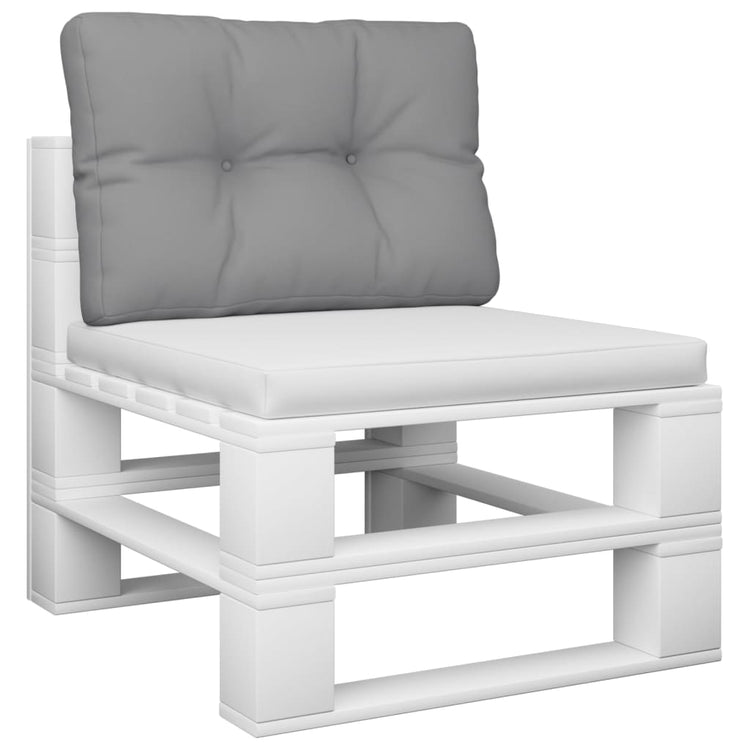 Coussin de palette Vidaxl 60x40x12 cm Gray
