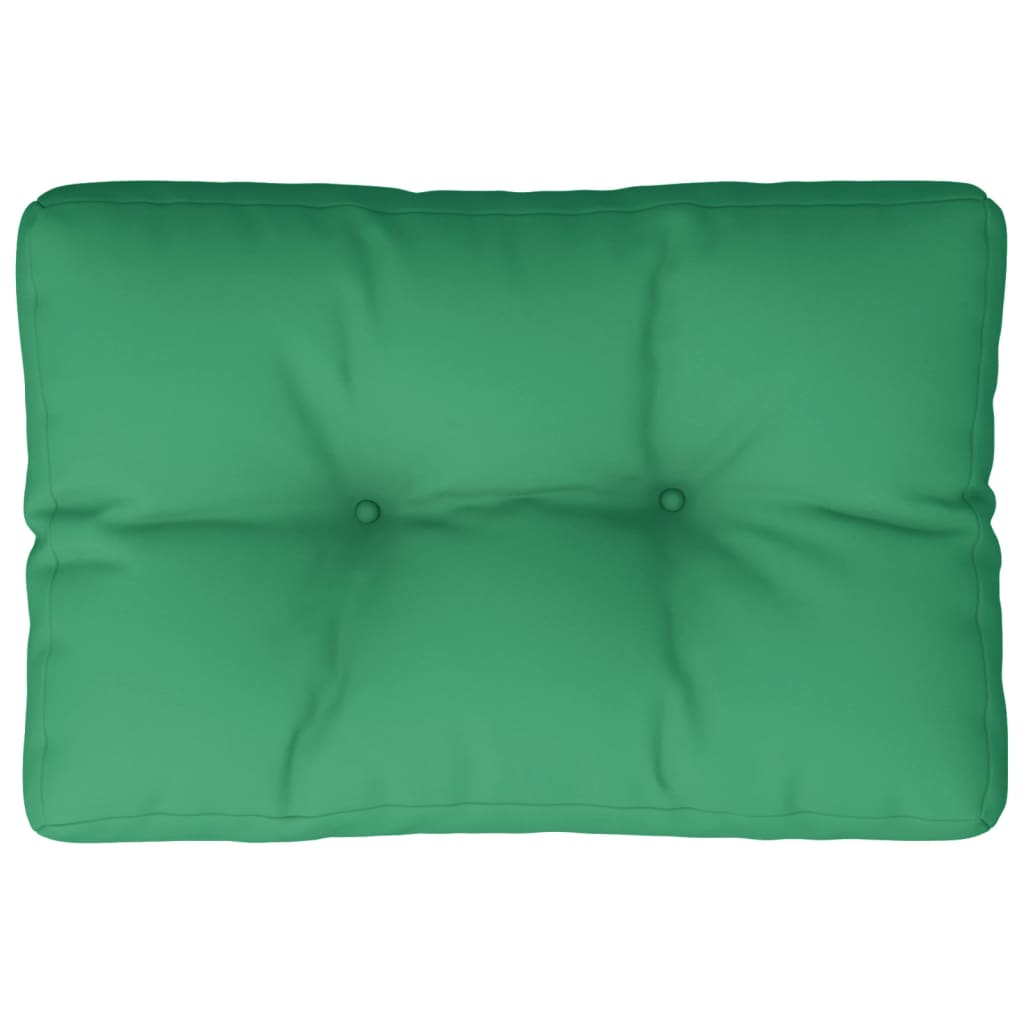 VidaXL coussin de palette 60x40x12 cm tissu vert