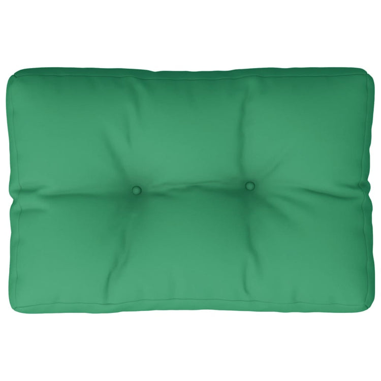VidaXL coussin de palette 60x40x12 cm tissu vert