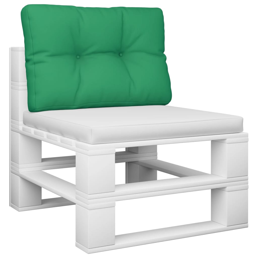 VidaXL coussin de palette 60x40x12 cm tissu vert