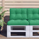 VidaXL coussin de palette 60x40x12 cm tissu vert