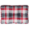 Coussin de palette vidaxl 60x40x12 cm Tissu diamant motif rouge