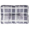 Coussin de palette vidaxl 60x40x12 cm tissu diamant motif gris