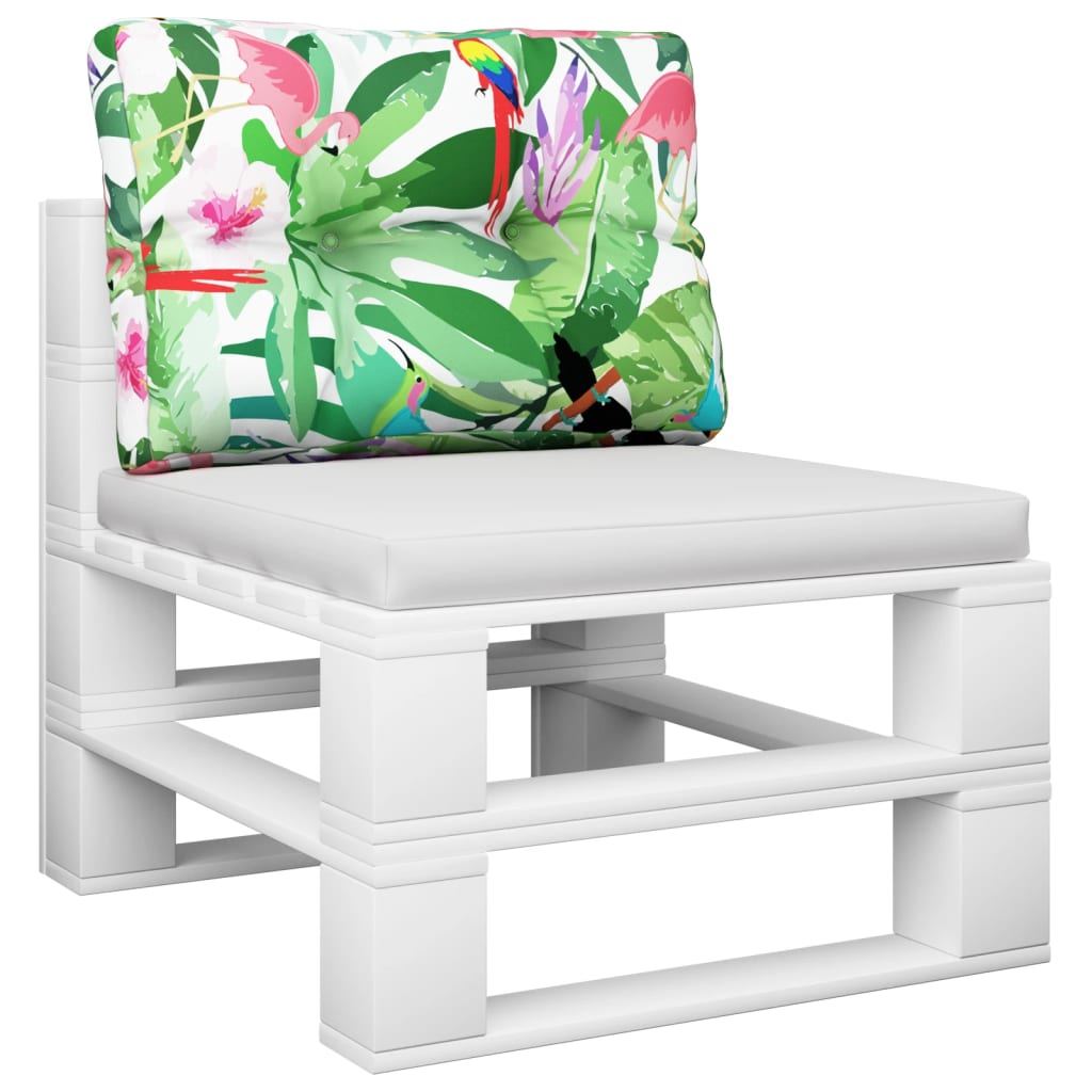 VidaXL coussin de palette 60x40x12 cm tissu multicolore