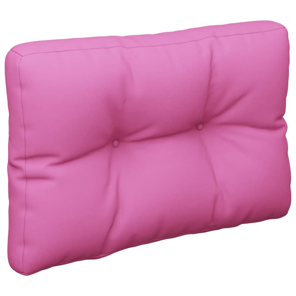 Coussins de palette vidaxl 60x40x12 cm tissu rose