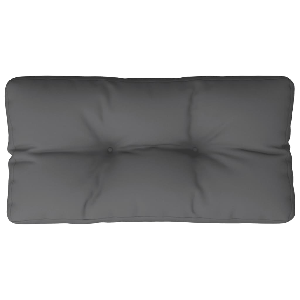 Coussin de palette Vidaxl 70x40x12 cm Tissu anthracite -colored