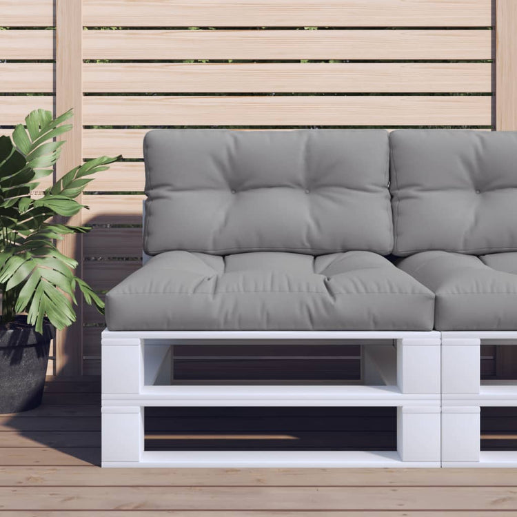 Coussin de palette Vidaxl 70x40x12 cm Gray
