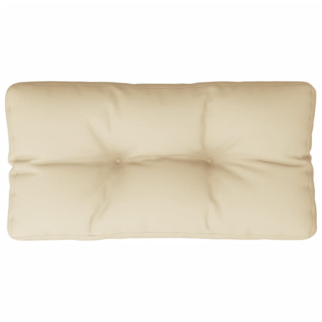 VidaXL coussin palette 70x40x12 cm tissu beige