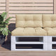 VidaXL coussin palette 70x40x12 cm tissu beige