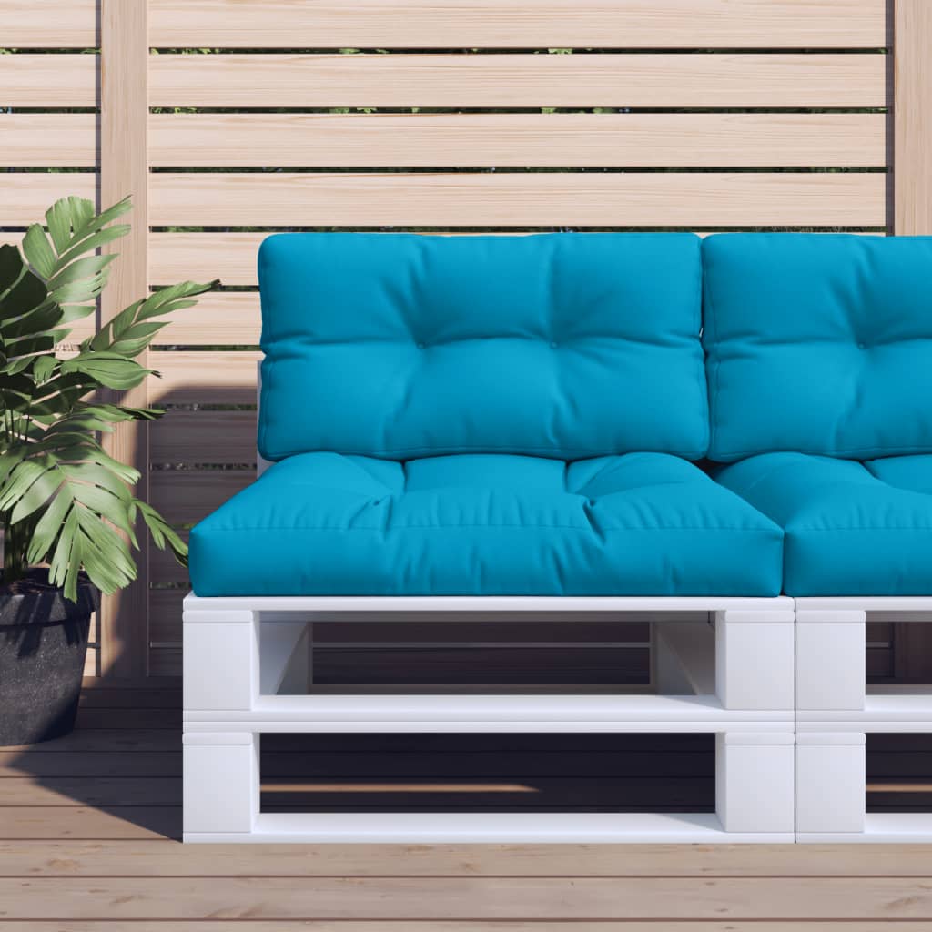 Coussin de palette Vidaxl 70x40x12 cm Bleu clair