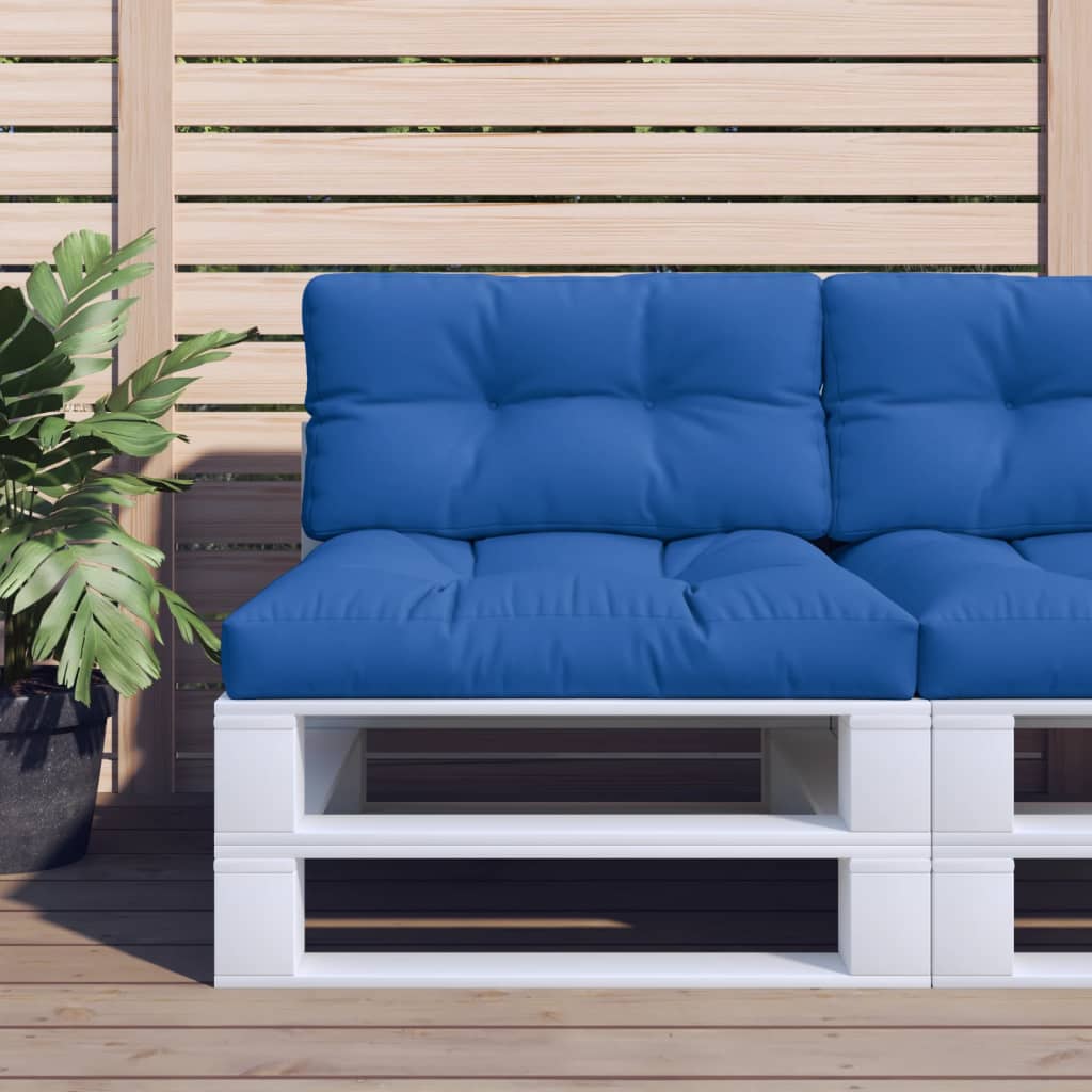 Coussin de palette vidaxl 70x40x12 cm Bleu royal