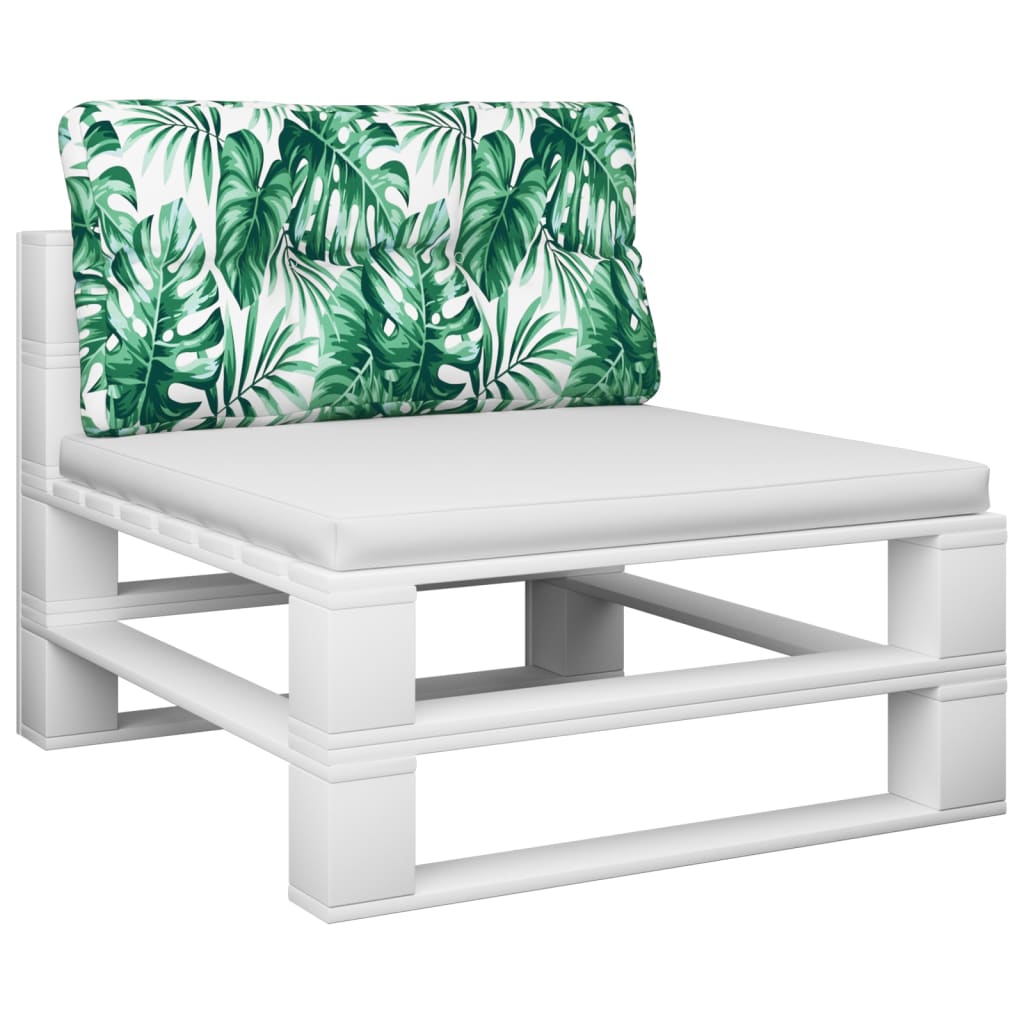 Modèle de feuille de coussin de palette Vidaxl 70x40x12 cm tissu