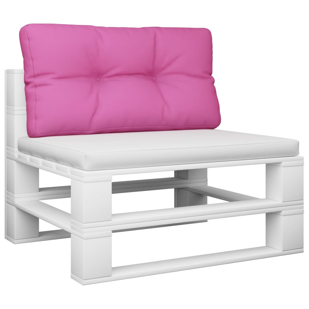 VidaXL coussin de palette 70x40x12 cm tissu rose