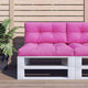 VidaXL coussin de palette 70x40x12 cm tissu rose