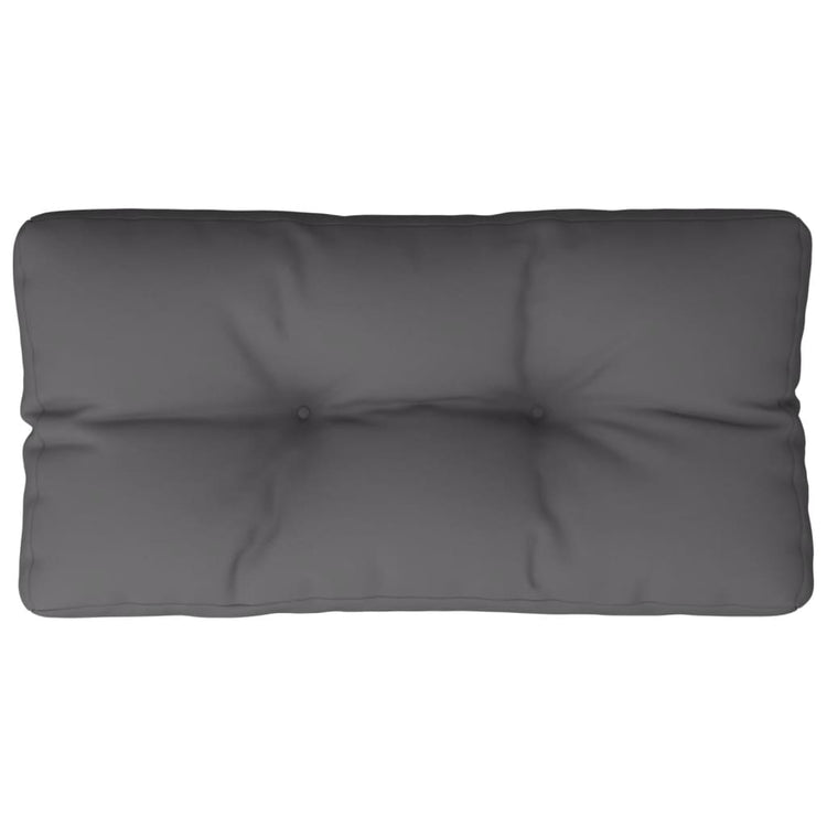 Coussin de palette Vidaxl 80x40x12 cm Tissu anthracite -colored