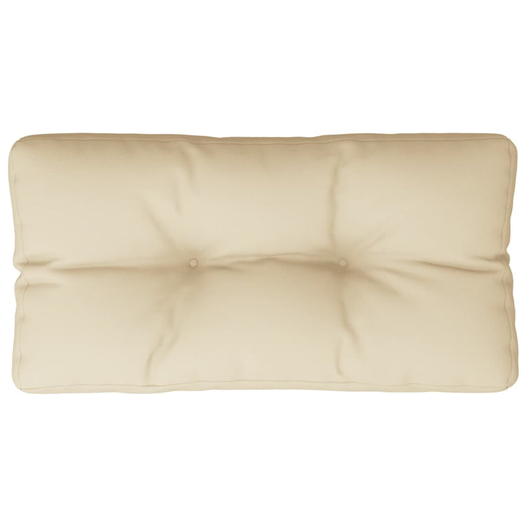 VidaXL coussin de palette 80x40x12 cm tissu beige