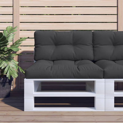 VidaXL coussin de palette 80x40x12 cm tissu noir