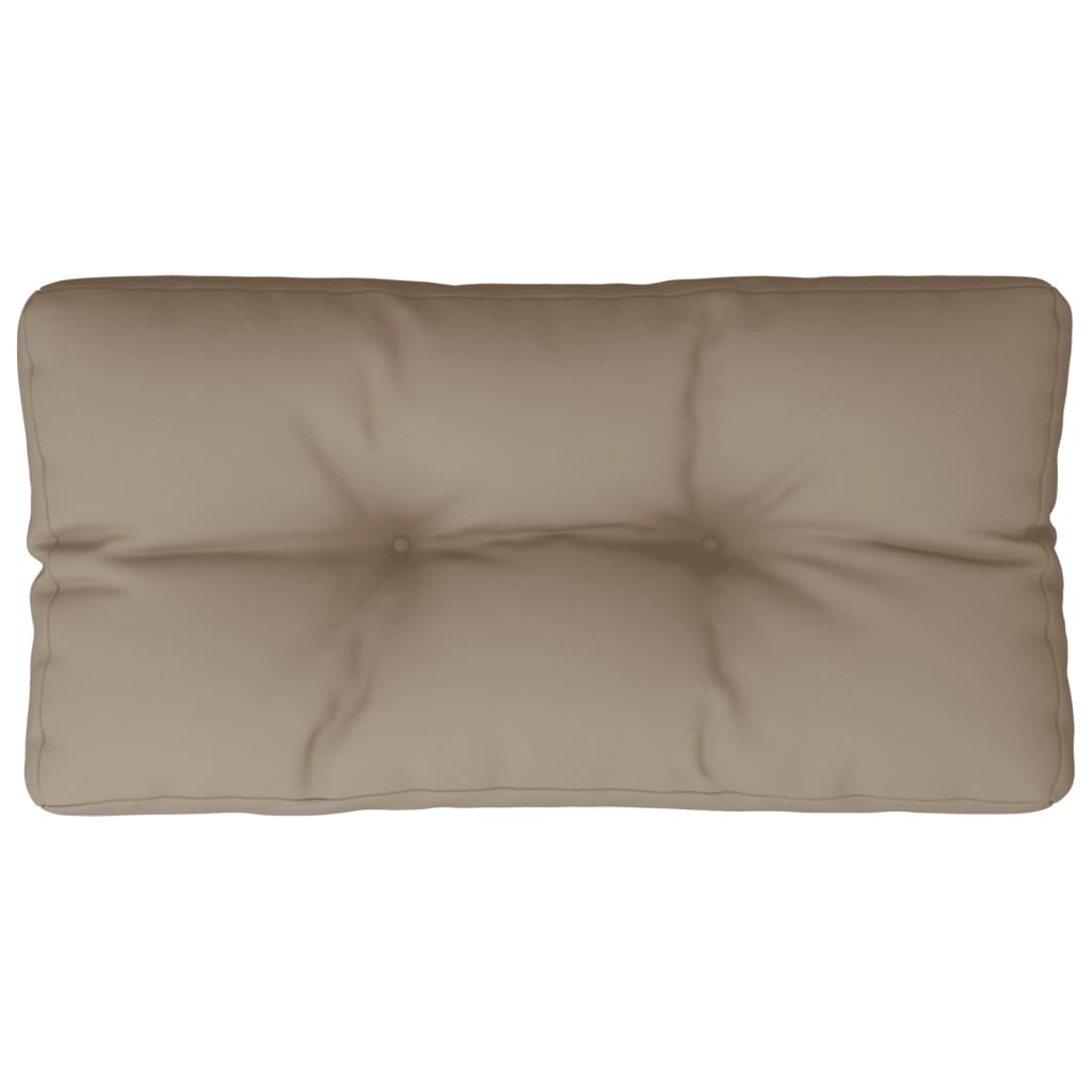 VidaXL coussin palette 80x40x12 cm tissu taupe