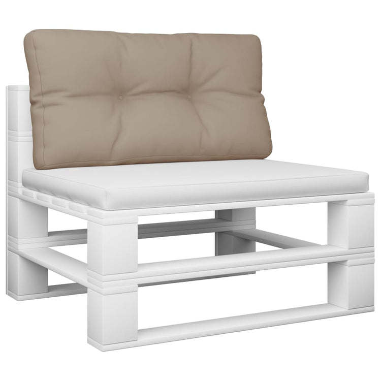VidaXL coussin palette 80x40x12 cm tissu taupe