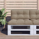 VidaXL coussin palette 80x40x12 cm tissu taupe