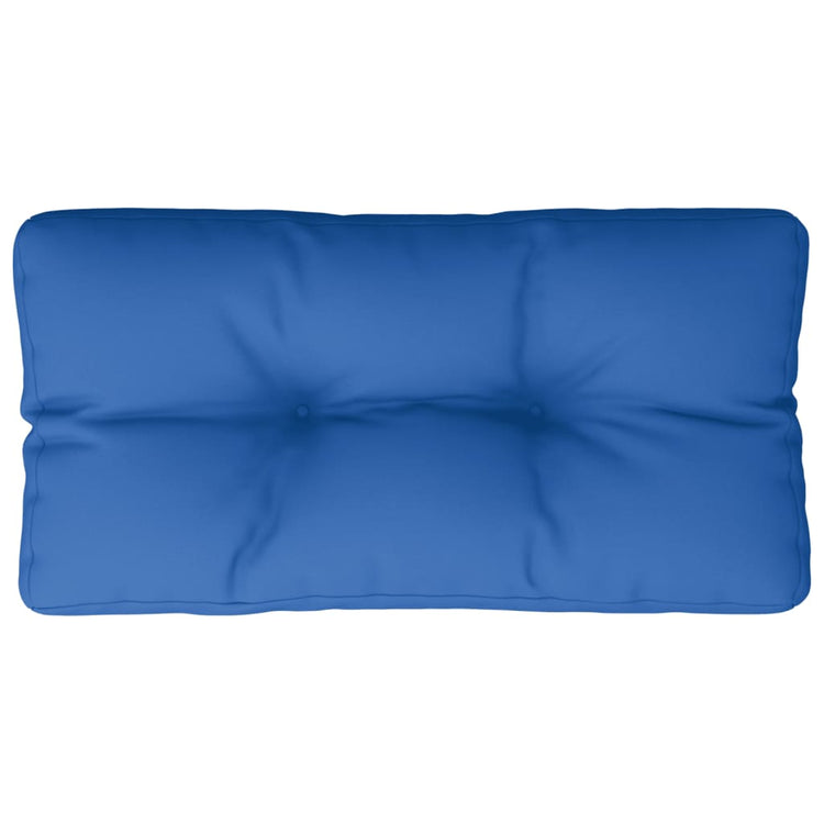 VidaXL coussin palette 80x40x12 cm tissu bleu royal