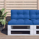 VidaXL coussin palette 80x40x12 cm tissu bleu royal