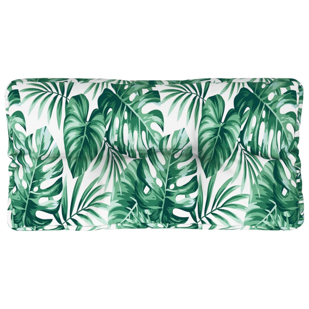 Vidaxl Pallet Cushion Leaf Match 80x40x12 cm Tissu
