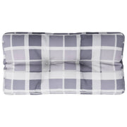 VidaXL coussin de palette motif diamant 80x40x12 cm tissu motif diamant gris - afbeelding 2
