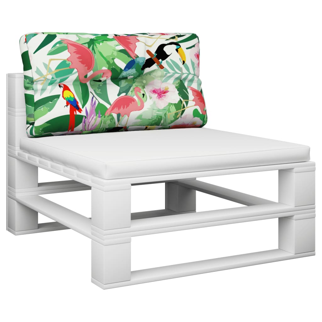 Coussin de palette vidaxl 80x40x12 cm tissu multi-colorant